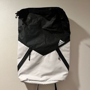 Black & White Adidas Backpack
